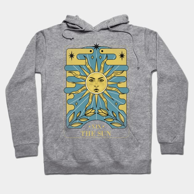 The sun tarot positive energy Hoodie by pujartwork